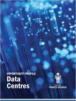 Data Centres OPPORTUNITY PROFILE - City of Prince George