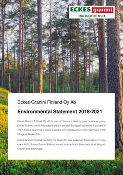 Environmental Statement 2018-2021 - Eckes-Granini Finland Oy Ab
