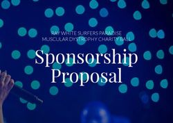 Sponsorship Proposal RAY WHITE SURFERS PARADISE MUSCULAR DYSTROPHY CHARITY BALL