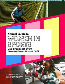 WOMEN IN SPORTS Live Broadcast Event - Wednesday, October 14, 2020, 8 PM ET