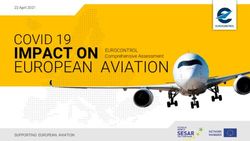 IMPACT ON EUROPEAN AVIATION - COVID 19 EUROCONTROL Comprehensive Assessment