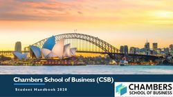 Chambers School of Business (CSB) - Student Handbook 2020 - Chambers School of ...