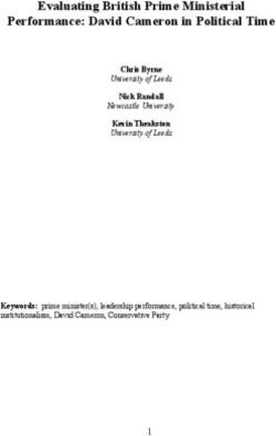 Evaluating British Prime Ministerial Performance: David Cameron in Political Time