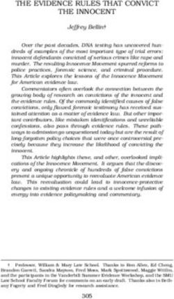 THE EVIDENCE RULES THAT CONVICT THE INNOCENT - Cornell Law ...