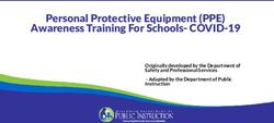 Personal Protective Equipment (PPE) Awareness Training For Schools-COVID-19 - Originally developed by the Department of Safety and Professional ...