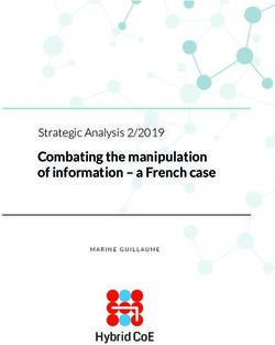 HYBRID COE - COMBATING THE MANIPULATION OF INFORMATION - A FRENCH CASE STRATEGIC ANALYSIS 2/2019