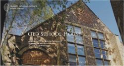 Old School House A once-in-a-lifetime opportunity to provide an innovative Sixth Form education in a truly inspirational space - Francis Holland ...