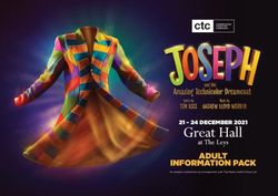 ADULT INFORMATION PACK 21 - 24 DECEMBER 2021 - Cambridge Theatre Company