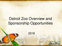 Detroit Zoo Overview and Sponsorship Opportunities 2018