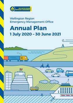 Annual Plan 1 July 2020 - 30 June 2021 - Wellington Region Emergency Management Office - Wremo.nz