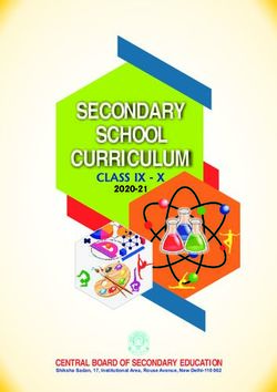 SECONDARY SCHOOL CURRICULUM - CLASS IX - X - CENTRAL BOARD OF SECONDARY EDUCATION - CBSE
