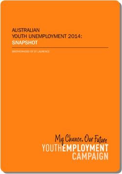 AUSTRALIAN YOUTH UNEMPLOYMENT 2014: SNAPSHOT - BROTHERHOOD OF ST LAURENCE