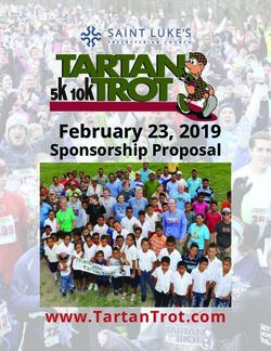 February 23, 2019 Sponsorship Proposal - www.TartanTrot.com - Tartan Trot 5K/10K