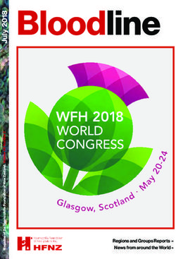 Bloodline - Regions and Groups Reports " News from around the World " - Haemophilia Foundation of New Zealand