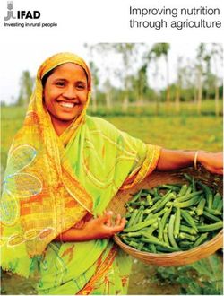 Improving nutrition through agriculture - Ifad