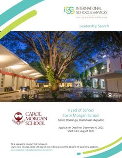 Head of School Carol Morgan School - International ...