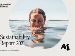 Sustainability Report 2021 - INVESTING FOR A BETTER WORLD - Australian Ethical