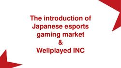 The introduction of Japanese esports & - gaming market Wellplayed INC