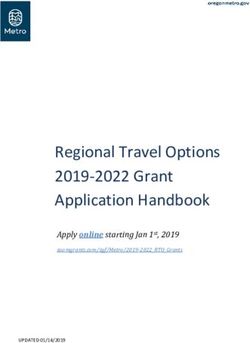 Regional Travel Options 2019-2022 Grant Application Handbook - Apply online starting Jan 1st, 2019 - Oregon Metro