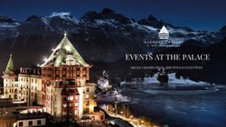 EVENTS AT THE PALACE SOCIAL CELEBRATIONS, MEETINGS & INCENTIVES - DWP Insider