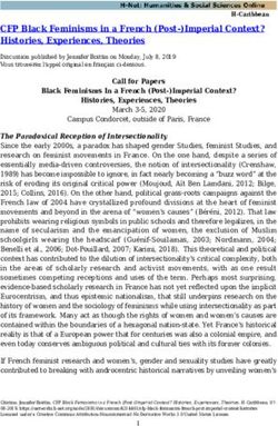CFP Black Feminisms in a French (Post-)Imperial Context? Histories, Experiences, Theories - H-Net