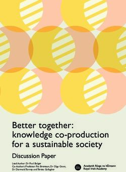 Better together: knowledge co-production for a sustainable society - Discussion Paper - Royal ...