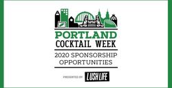 2020 SPONSORSHIP OPPORTUNITIES - PRESENTED BY - Portland Cocktail ...
