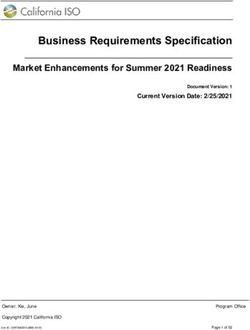 Business Requirements Specification - Market Enhancements for Summer 2021 Readiness - Summer 2021 ...