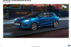 NEW FORD PUMA - CUSTOMER ORDERING GUIDE AND PRICE LIST