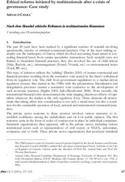 Ethical reforms initiated by multinationals after a crisis of governance: Case study