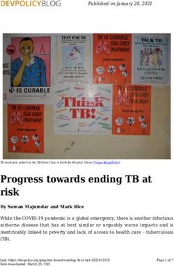 Progress towards ending TB at risk - Devpolicy Blog