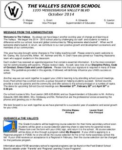 THE VALLEYS SENIOR SCHOOL - 1235 MISSISSAUGA VALLEY BLVD