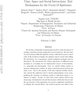 Time, Space and Social Interactions: Exit Mechanisms for the Covid-19 Epidemics - arXiv.org
