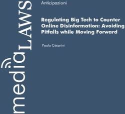 Regulating Big Tech to Counter Online Disinformation: Avoiding Pitfalls while Moving Forward - Anticipazioni