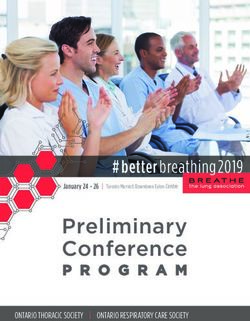 Preliminary Conference - # better breathing2019 - Ontario Lung Association