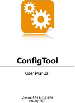 CONFIGTOOL USER MANUAL - VERSION 6.60 BUILD 1020 JANUARY 2020 - CARL VALENTIN DRUCKSYSTEME