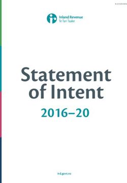 Statement of Intent 2016-20 - ird.govt.nz