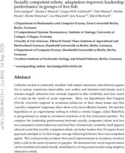 Socially competent robots: adaptation improves leadership performance in groups of live fish - Freie Universit&auml;t ...
