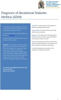 Diagnosis of Gestational Diabetes Mellitus GDM Ranzcog