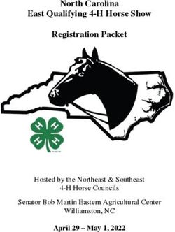 North Carolina East Qualifying 4-H Horse Show Registration Packet - April 29 - May 1, 2022