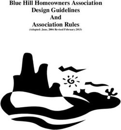 Blue Hill Homeowners Association Design Guidelines And Association Rules
