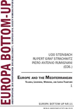UDO STEINBACH RUPERT GRAF STRACHWITZ PIERO ANTONIO RUMIGNANI (EDS.) EUROPE AND THE MEDITERRANEAN