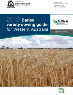 2019 Barley variety sowing guide for Western Australia - Department of