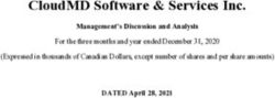 CLOUDMD SOFTWARE & SERVICES INC - MANAGEMENT'S DISCUSSION AND ANALYSIS - CLOUDMD SOFTWARE & SERVICES INC.