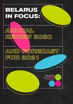 BELARUS IN FOCUS: ANNUAL REVIEW 2020 AND FORECAST FOR 2021