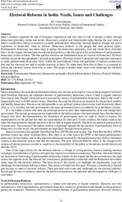 Electoral Reforms in India: Needs, Issues and Challenges - Iiste