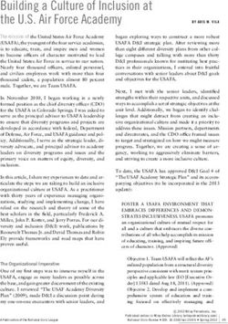 Building a Culture of Inclusion at the U.S. Air Force Academy