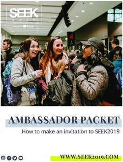 AMBASSADOR PACKET How to make an invitation to SEEK2019 - WWW.SEEK2019.COM