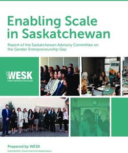 Enabling Scale in Saskatchewan - Report of the Saskatchewan Advisory Committee on the Gender Entrepreneurship Gap - Women Entrepreneurs of ...