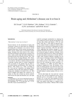 Brain aging and Alzheimer's disease; use it or lose it